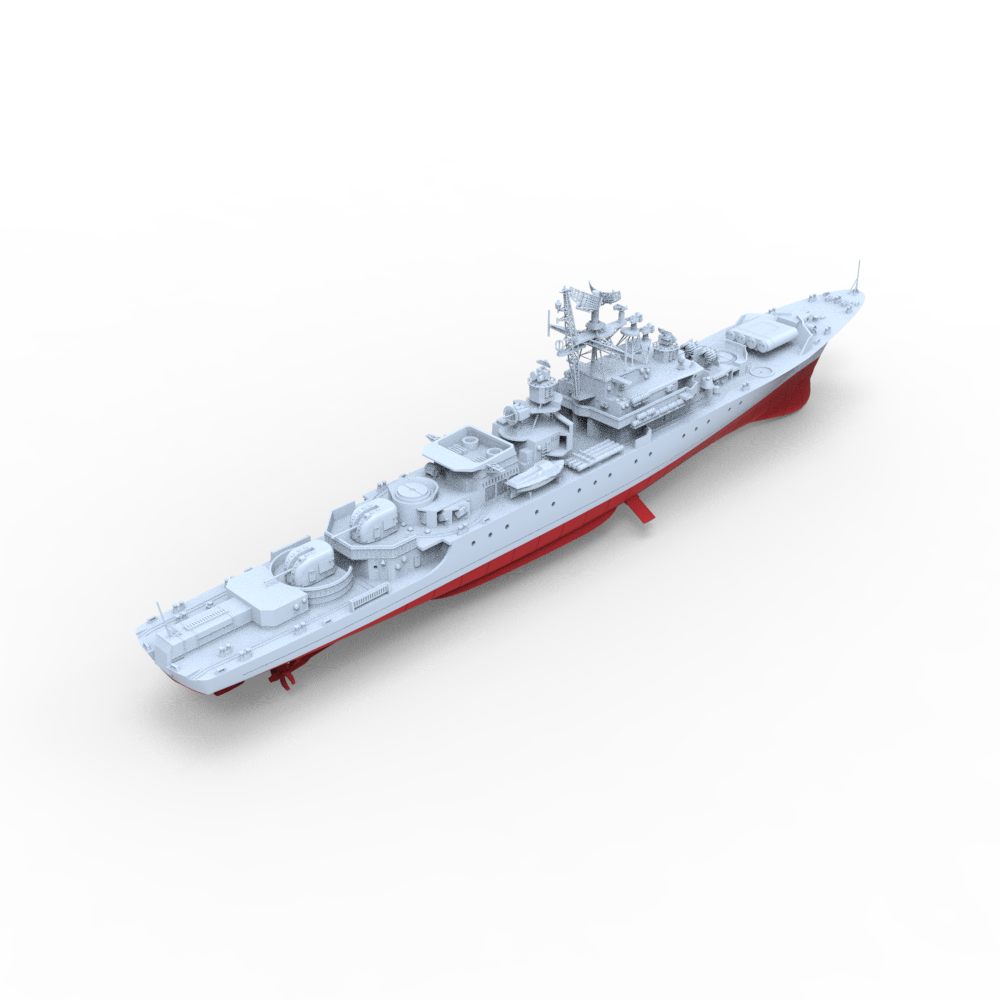 RHWS051S Military Model USSR Soviet Union Krivak II CLASS cruiser Full Hull — detail view 2