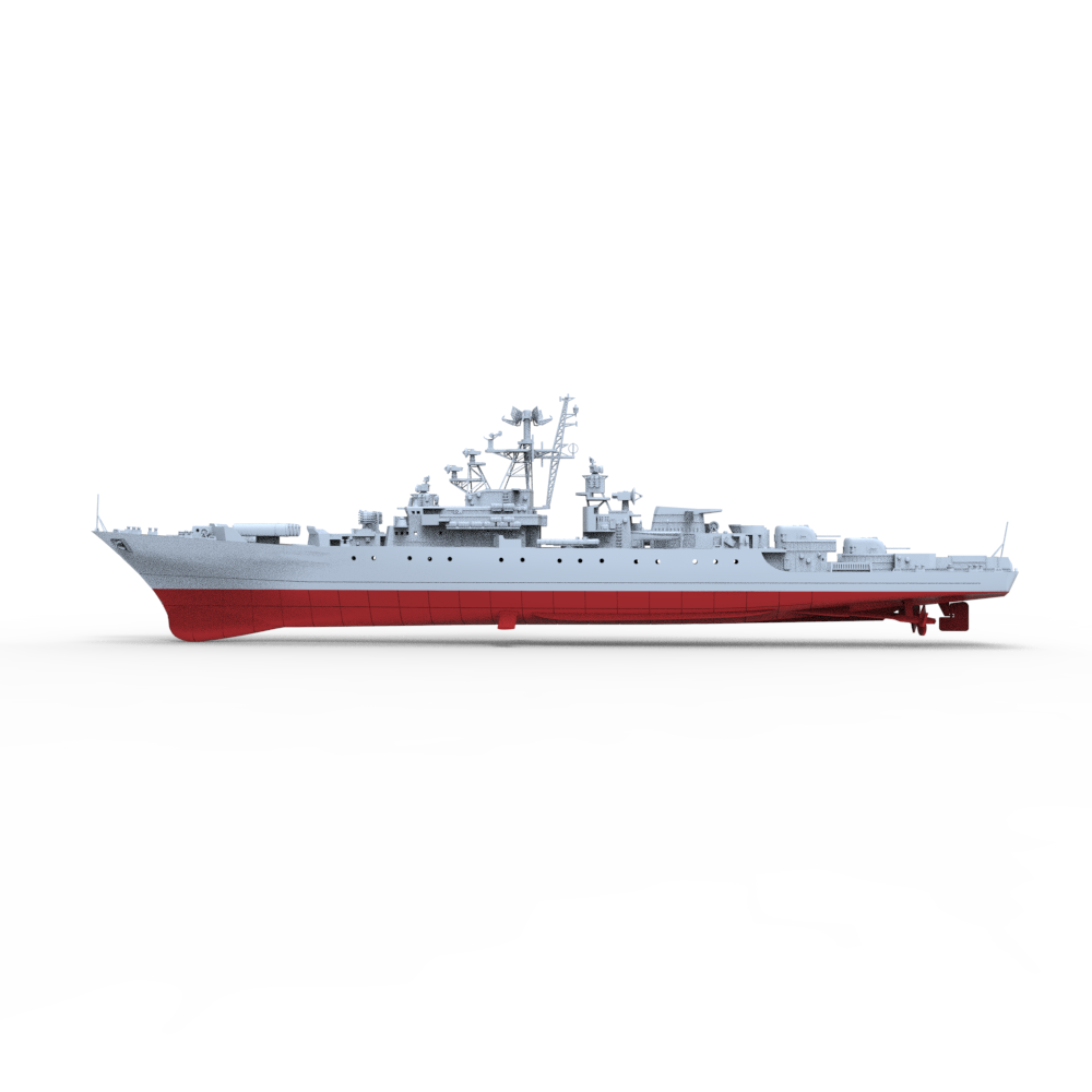 RHWS051S Military Model USSR Soviet Union Krivak II CLASS cruiser Full Hull — detail view 3
