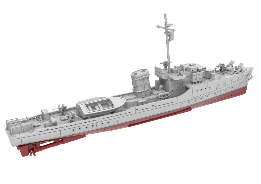 RHWS004S EUSN Experimental Class Submarine Chaser PC-451 Full Hull