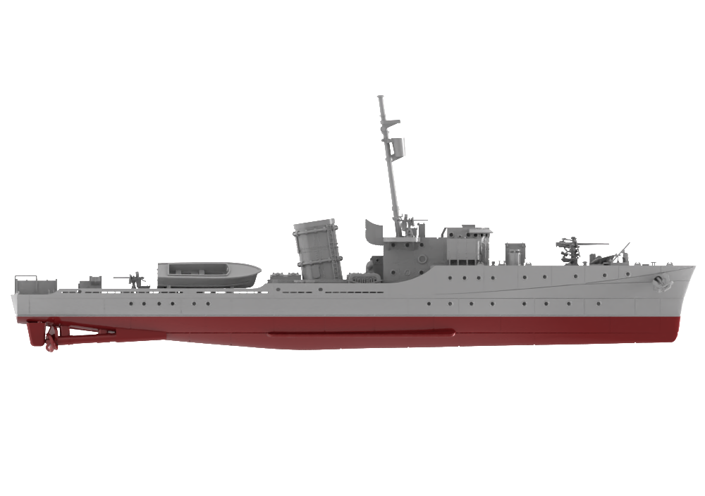 RHWS004S EUSN Experimental Class Submarine Chaser PC-451 Full Hull