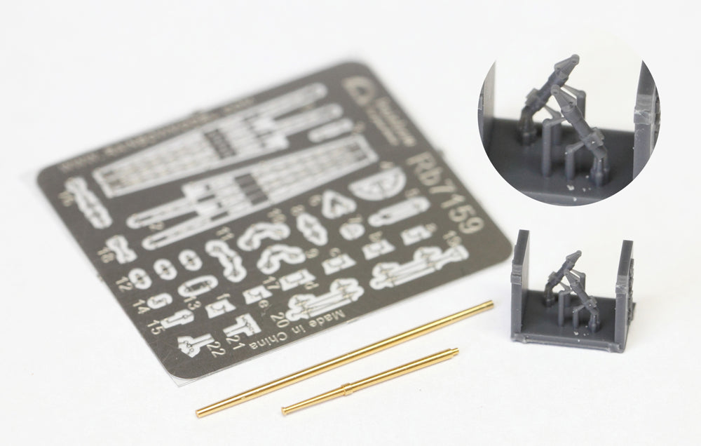 Rainbow RB7159 1/700Detail Up Battleship Derrick and Crane set IV (Nagato Class)