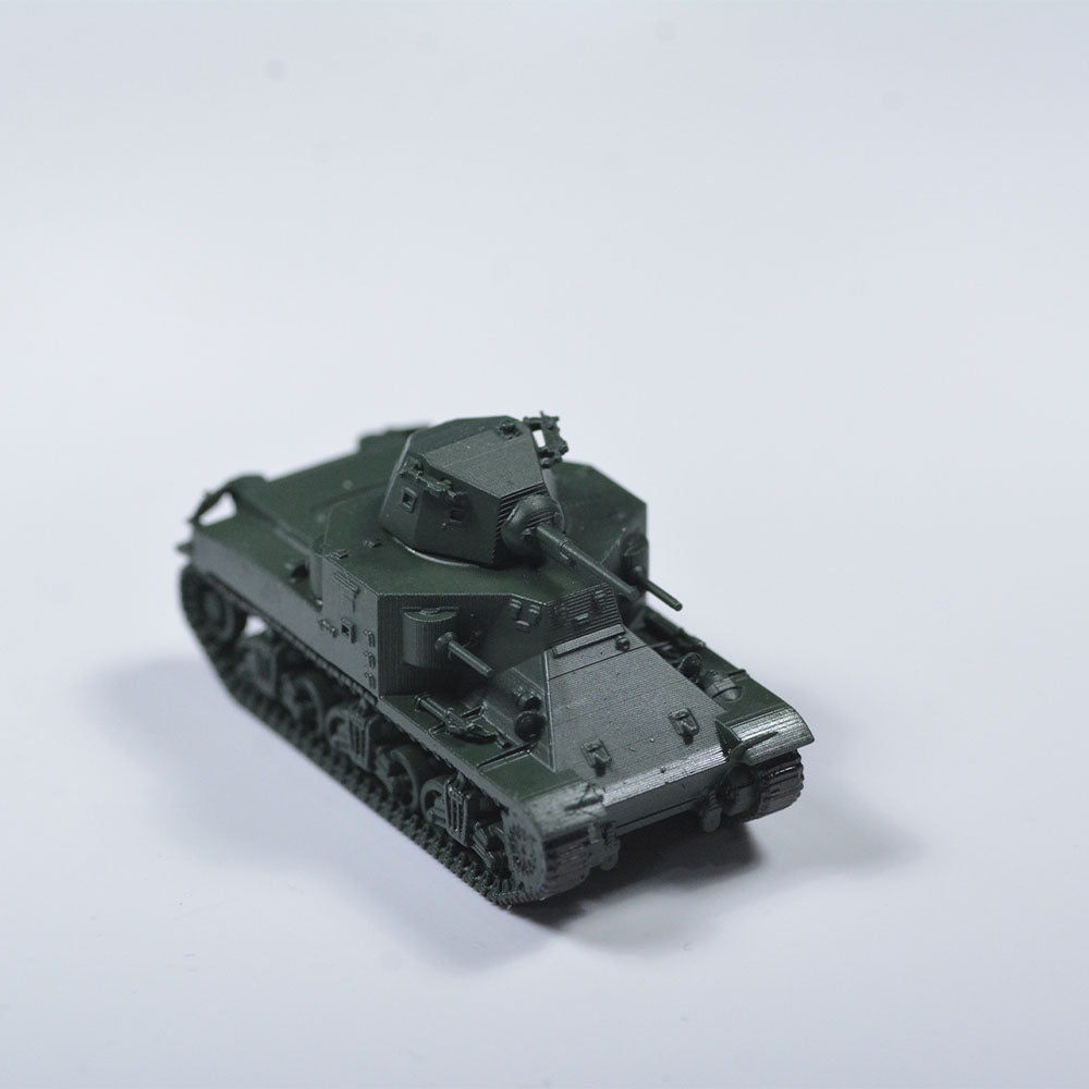 SSMODEL 510D Finished Painted N SCALE Railway Military Model Kit US M2 Medium Tank V2.1 Main image