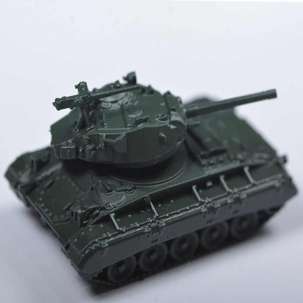 SSMODEL 512D Finished Painted N SCALE Railway Military Model Kit US M24 Chaffee Light Tank