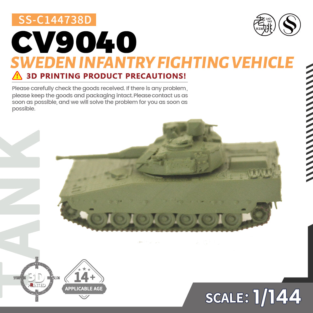 SSMODEL 738D Finished Painted 15mm WarGaming Military Model Kit Sweden CV9040 Infantry Fighting Vehicle — scale model kit