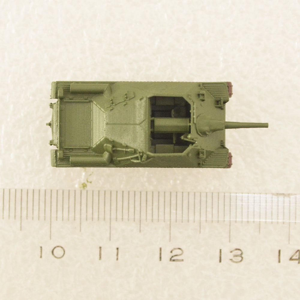 SSMODEL 745D Finished Painted N SCALE Railway Military Model Kit Sweden Infanterikanonvagn Ikv.72 Secondary image