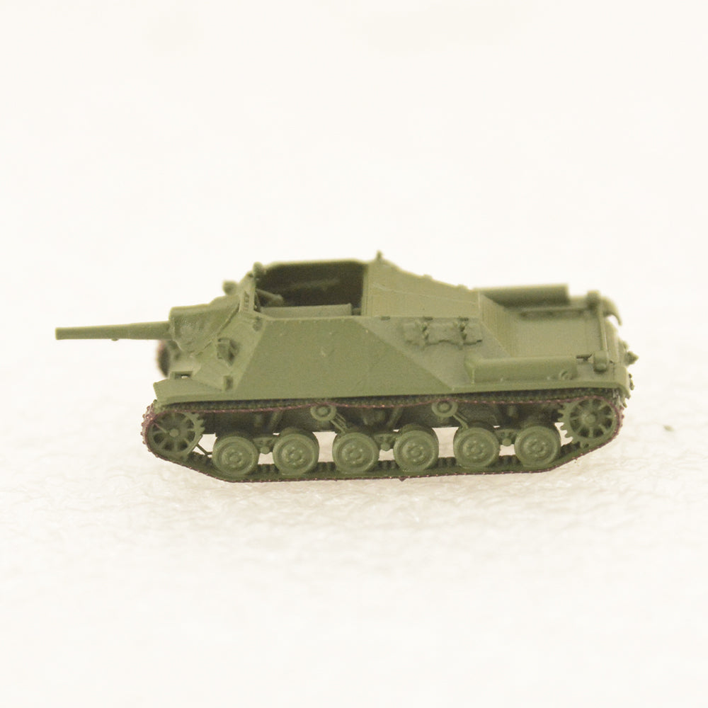 SSMODEL 745D Finished Painted N SCALE Railway Military Model Kit Sweden Infanterikanonvagn Ikv.72 — detail view 4