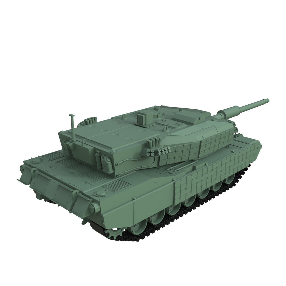 Detail view of SSMODEL SS125  Military Model USA MainBattleTanks M1 CATTB Model