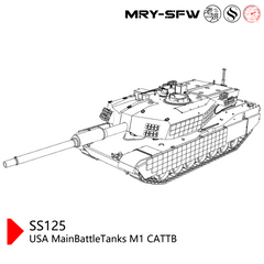 SSMODEL SS125  Military Model USA MainBattleTanks M1 CATTB
