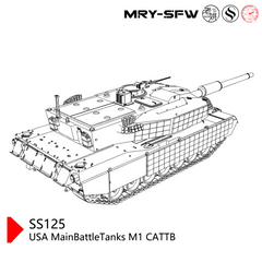SSMODEL SS125  Military Model USA MainBattleTanks M1 CATTB