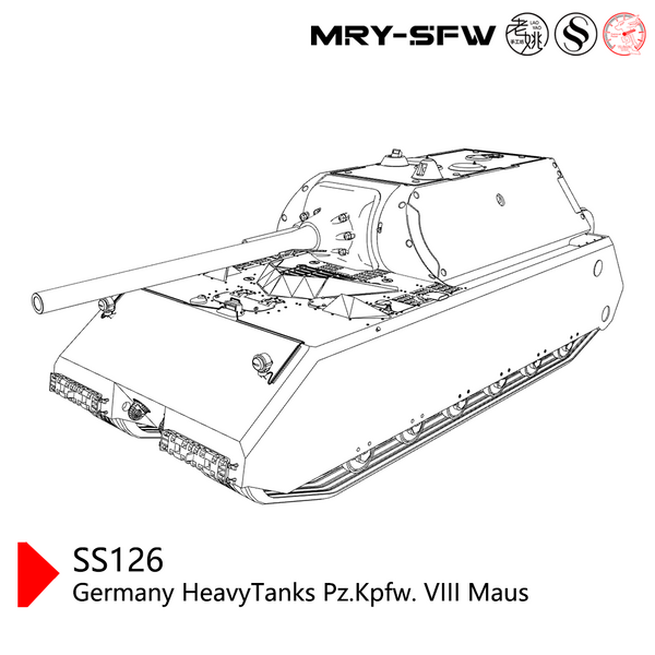 SSMODEL SS126  Military Model Germany HeavyTanks Pz.Kpfw. VIII Maus