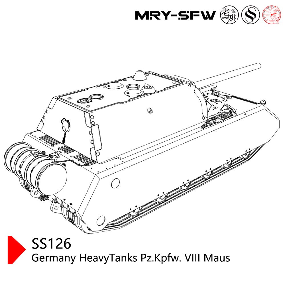 SSMODEL SS126  Military Model Germany HeavyTanks Pz.Kpfw. VIII Maus