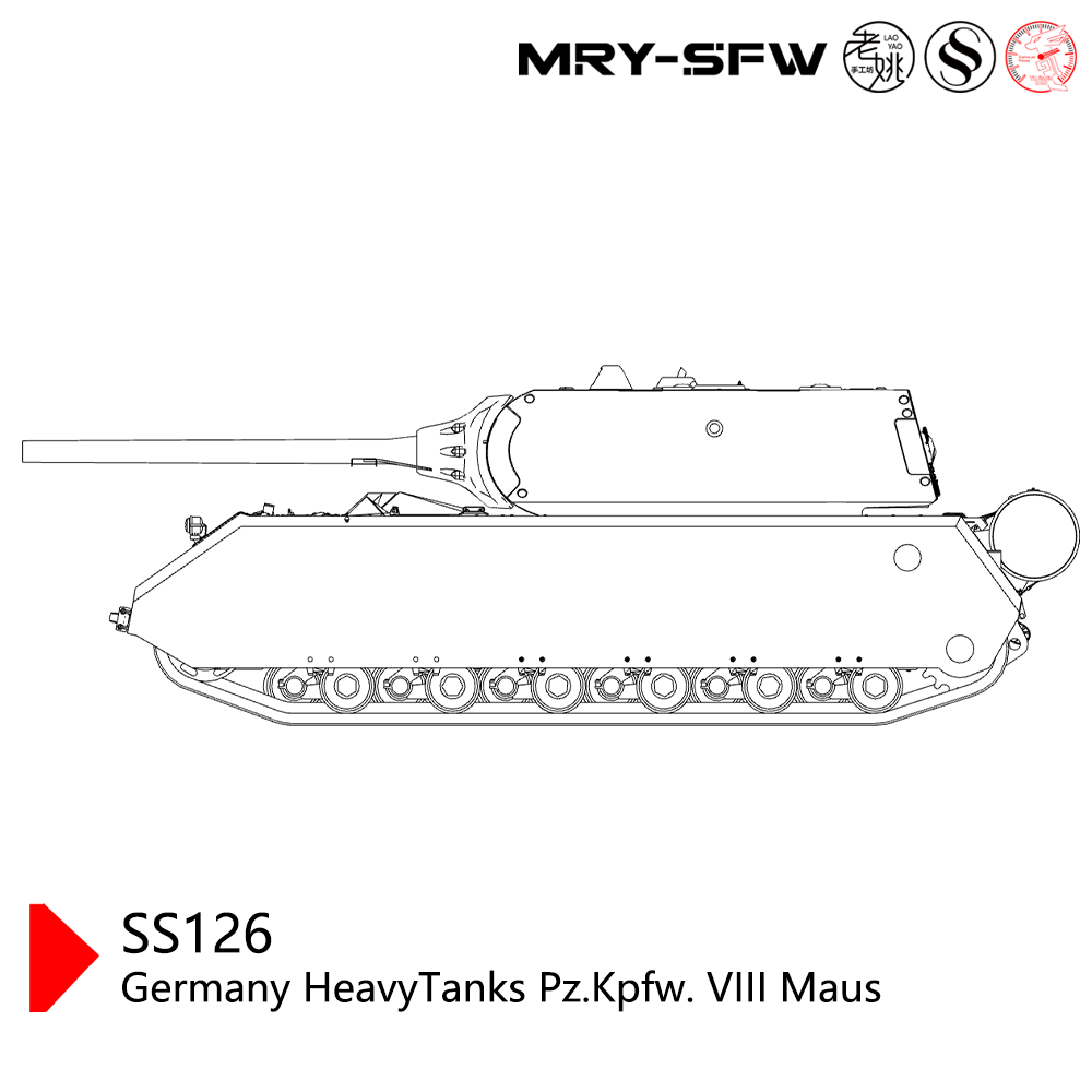 SSMODEL SS126  Military Model Germany HeavyTanks Pz.Kpfw. VIII Maus