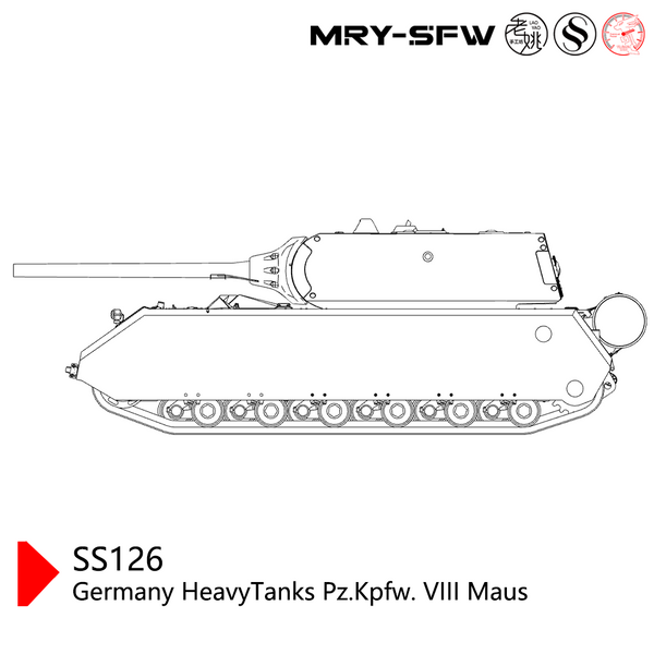 SSMODEL SS126  Military Model Germany HeavyTanks Pz.Kpfw. VIII Maus