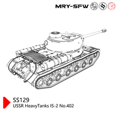 SSMODEL SS129 Military Model USSR HeavyTanks IS-2 No.402
