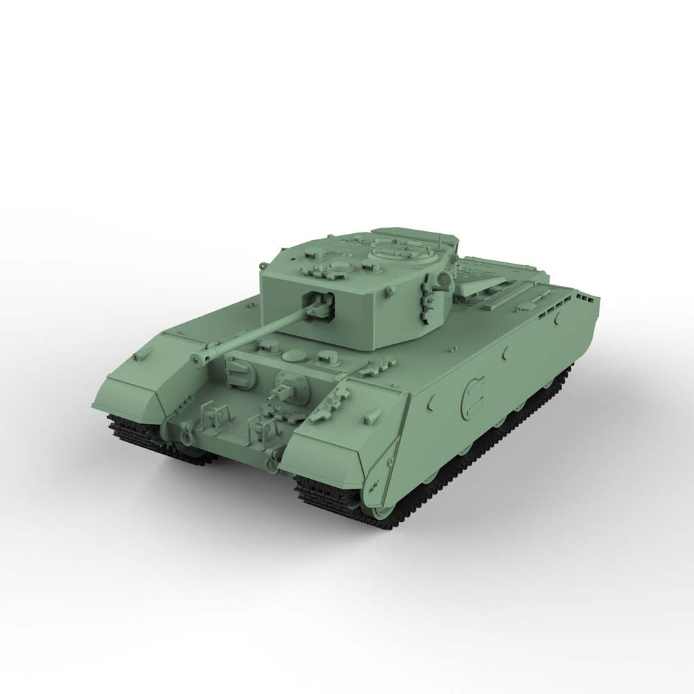 SS138 Military Model British A33 Excelsior Heavy Assault Tank 3D Printed Resin Model Kit by SSMODEL