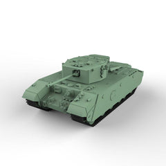 SS138 Military Model British A33 Excelsior Heavy Assault Tank 3D Printed Resin Model Kit by SSMODEL