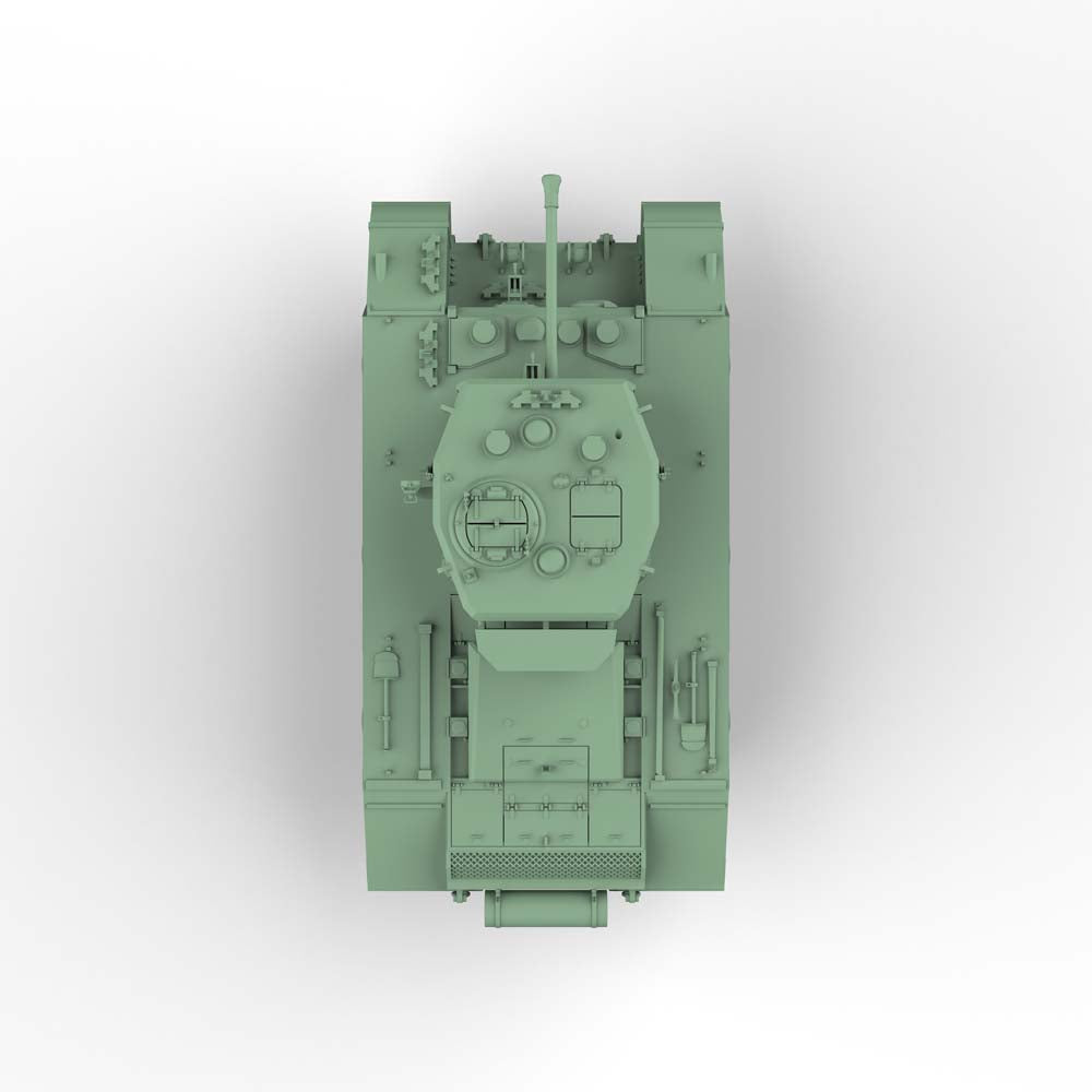 SSMODEL 397D Finished Painted N SCALE Railway Military Model Kit Italy Veicolo Blindato Medio 8x8 Freccia Light Tank — detail view 3