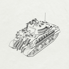 MRY-SFW SS143 US Army Sherman M4A2 Medium Tank 3D Printed Resin Model Kit by SSMODEL
