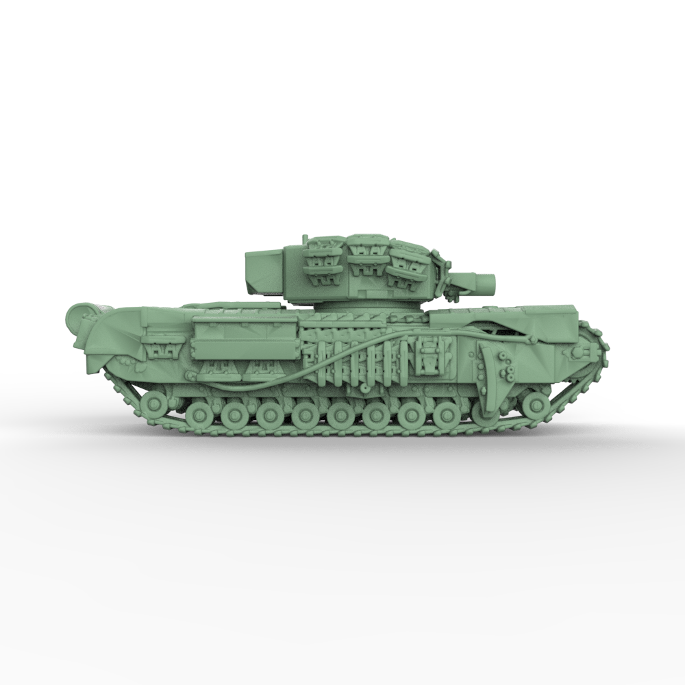 SSMODEL 905 Military Model Kit British Churchill AVRE Crocodile Infantry Tank — scale model kit