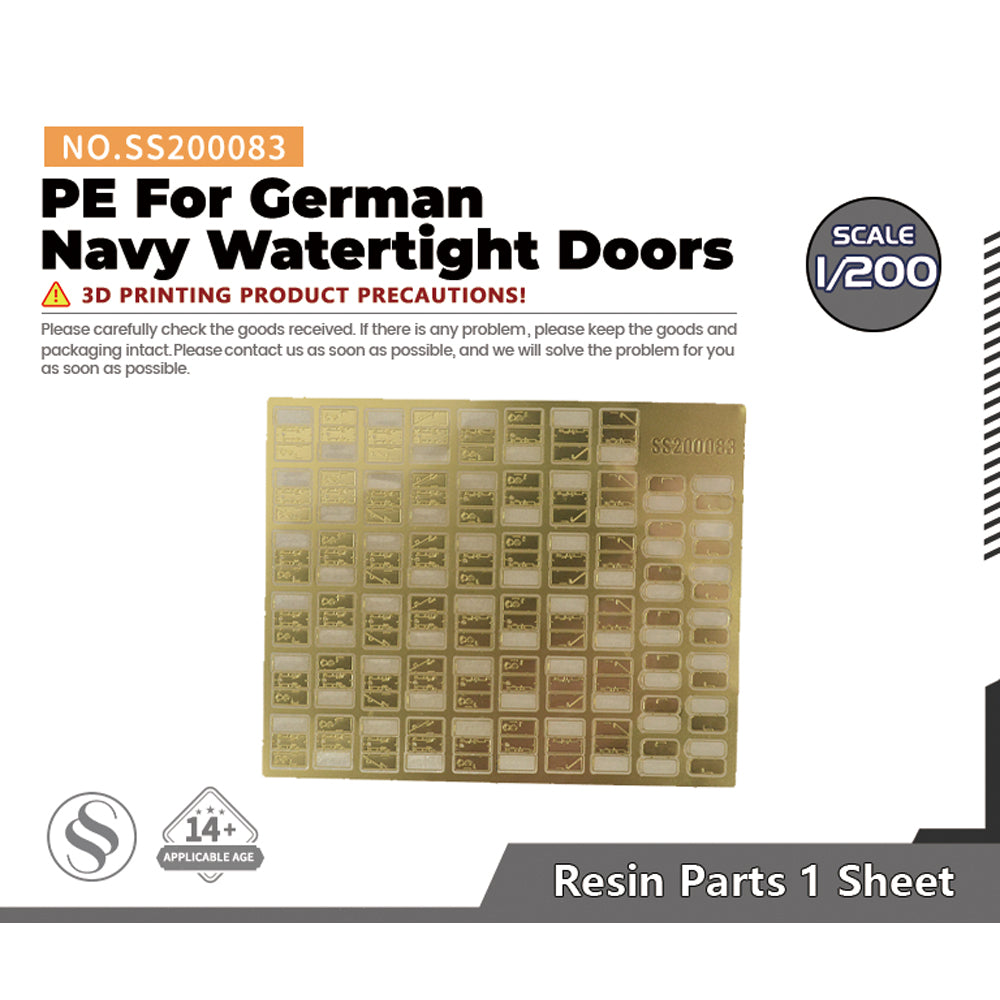 MRY-SFW SS083 Model Detail Up PE For German Navy Watertight Doors
