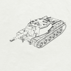MRY-SFW SS240 Soviet Army SU-152 Heavy Tank Destroyer 3D Printed Resin Model Kit by SSMODEL