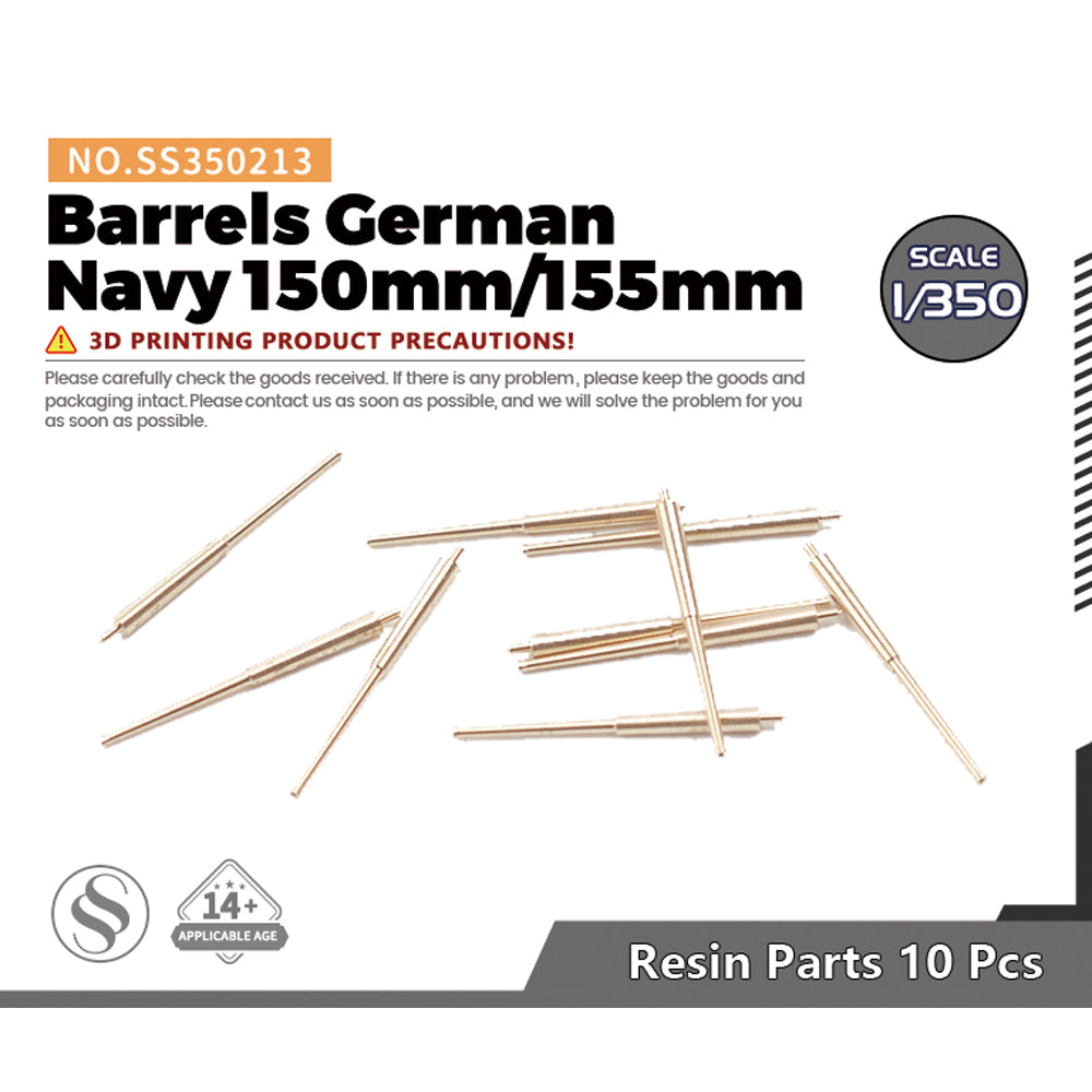 SSMODEL SS213 Model Upgrades Barrels German Navy 150mm/155mm Main image