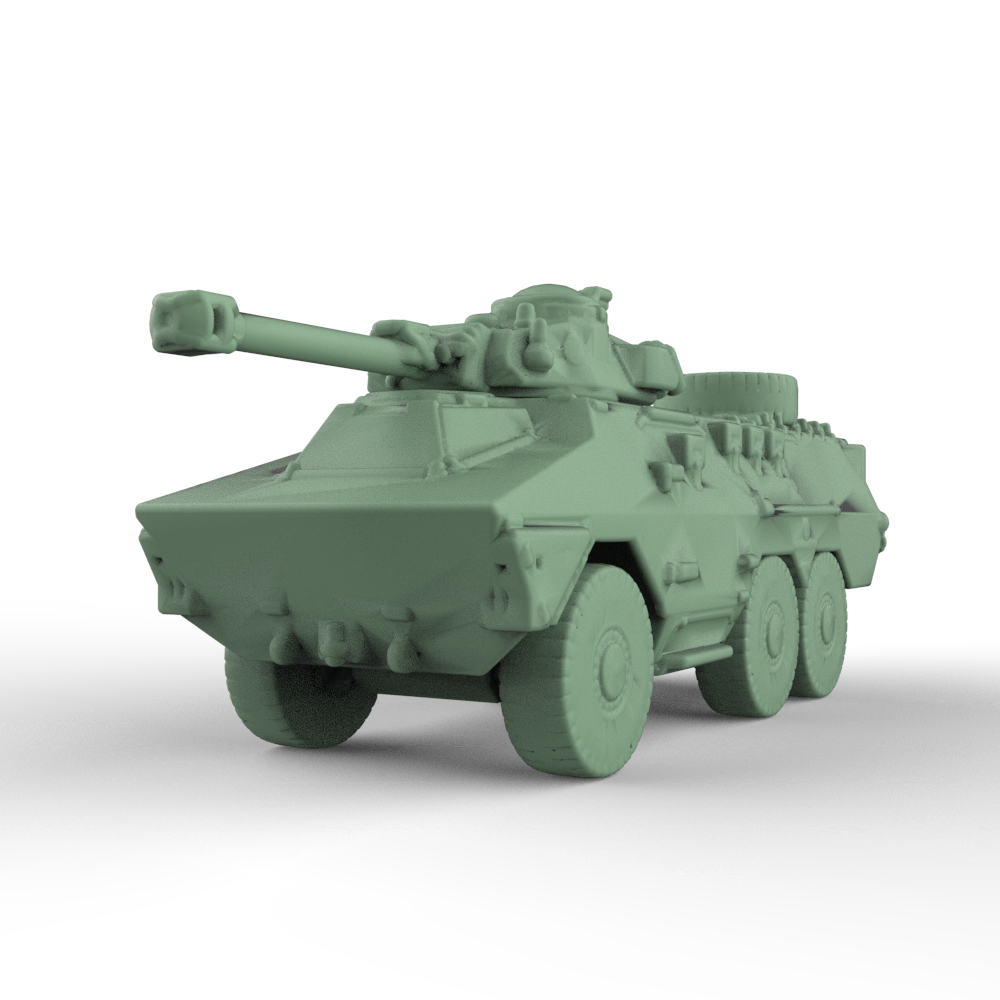 SSMODEL 397D Finished Painted N SCALE Railway Military Model Kit Italy Veicolo Blindato Medio 8x8 Freccia Light Tank