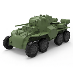 Detail view of SSMODEL 359 Scale Military Model Kit USA T18E2 Boarhound Armored Car Model