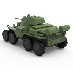 Detail view of SSMODEL 359 Scale Military Model Kit USA T18E2 Boarhound Armored Car Model