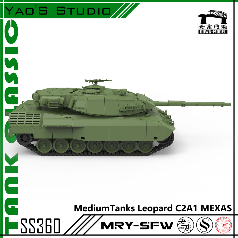 SSMODEL 360 Military Model Kit Canada Leopard C2A1 MEXAS Medium Tank