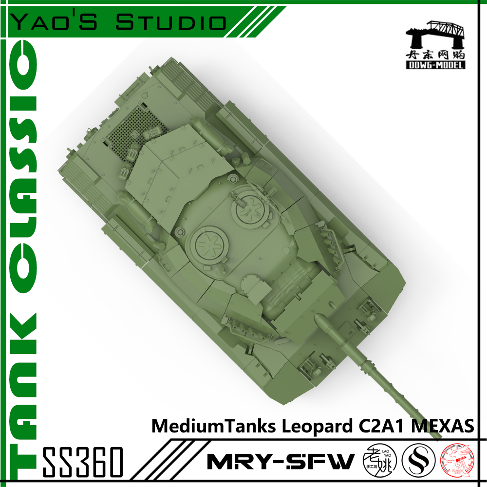SSMODEL 360 Military Model Kit Canada Leopard C2A1 MEXAS Medium Tank