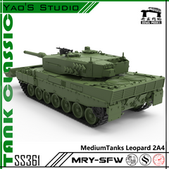 Detail view of SSMODEL 361 Military Model Kit Germany Leopard 2A4 Medium Tank Model