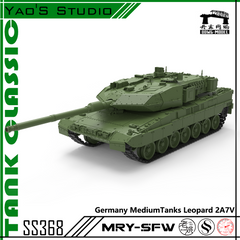 SSMODEL 368 Military Model Kit Germany Leopard 2A7V Medium Tank 3D Printed Resin Model Kit by SSMODEL