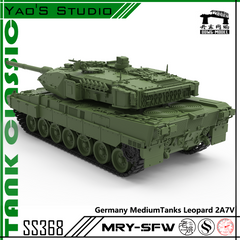 Detail view of SSMODEL 368 Military Model Kit Germany Leopard 2A7V Medium Tank Model