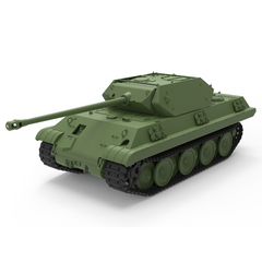 Detail view of SSMODEL 370 Military Model Kit Germany Ersatz Panther M10 Medium Tank Model