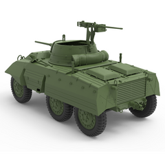 Detail view of SSMODEL 380 Military Model Kit M8 Greyhound Light Armored Car Model