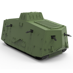 Detail view of SSMODEL SS630 Military Model Kit Germany MediumTanks A7V-Sturmpanzerwagen Model