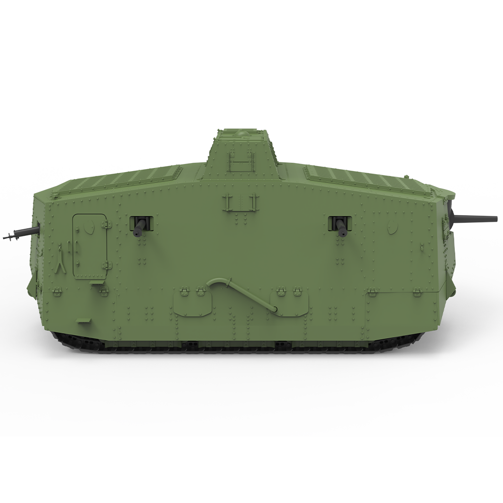 Detail view of SSMODEL SS630 Military Model Kit Germany MediumTanks A7V-Sturmpanzerwagen Model