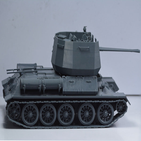 SSMODEL 751 Military Armoured Model Kit Soviet T-34 Anti Aircraft Tank