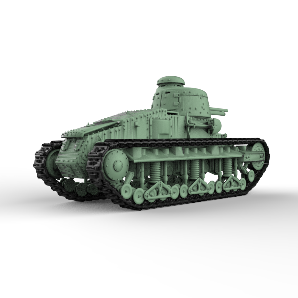 SSMODEL 903 Military Model Kit Japan Renault Otsu 37mm Sogekihou Light Tank Secondary image