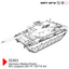 SSMODEL 363 Military Model Kit Germany Medium Tank KPz Leopard 2AV PT-19/T19-AV