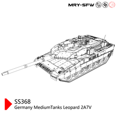 SSMODEL 368 Military Model Kit Germany Leopard 2A7V Medium Tank