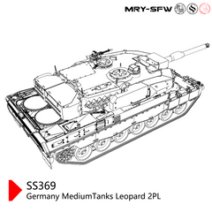 SSMODEL 369 Military Model Kit Germany Leopard 2PL Medium Tank
