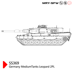 SSMODEL 369 Military Model Kit Germany Leopard 2PL Medium Tank