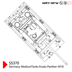 SSMODEL 370 Military Model Kit Germany Ersatz Panther M10 Medium Tank