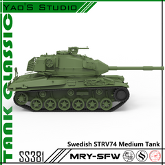 SSMODEL 381 Military Model Kit Swedish STRV74 Medium Tank