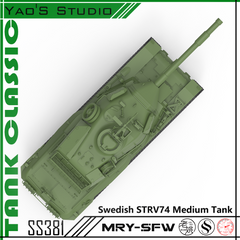 SSMODEL 381 Military Model Kit Swedish STRV74 Medium Tank