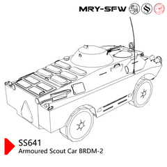 SSMODEL SS641 Military Model Kit USSR Armoured Scout Car BRDM-2