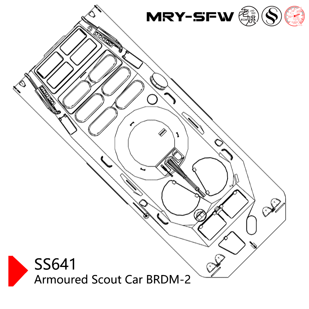 SSMODEL SS641 Military Model Kit USSR Armoured Scout Car BRDM-2