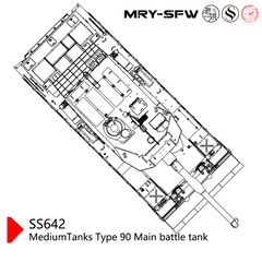 SSMODEL SS642 Military Model Kit Japan MediumTanks Type 90 Main Battle Tank